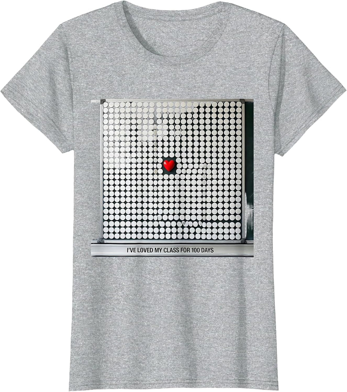 I've Loved My Class For 100 Days Teacher Appreciation T-Shirt - Heather Grey