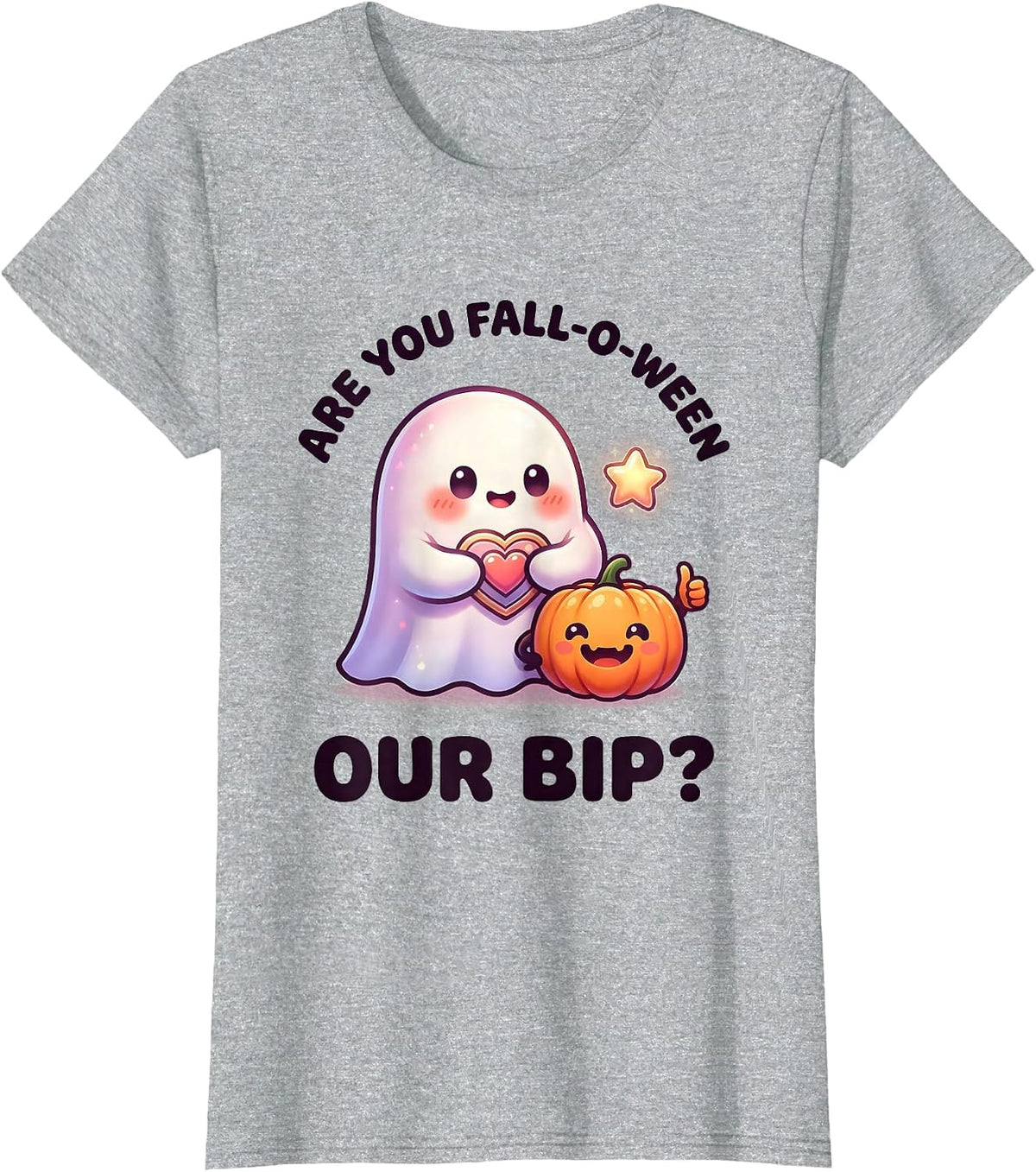 Are You Fall-O-Ween Our BIP Cute Kawaii Halloween Teacher T-Shirt - Heather Grey