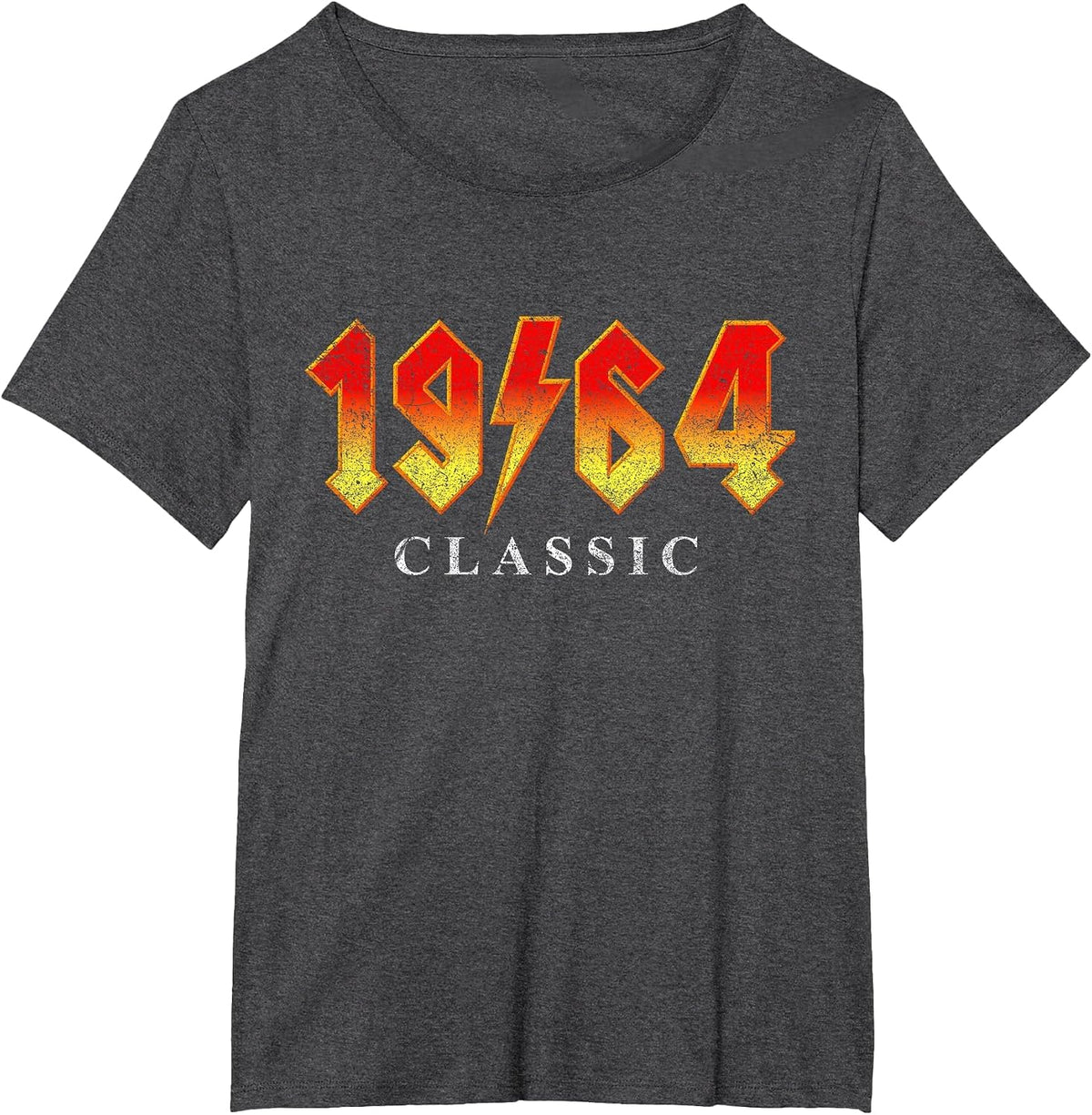 1964 Classic Vintage Rock Band Concert Style T-Shirt - Dark Heather Grey
