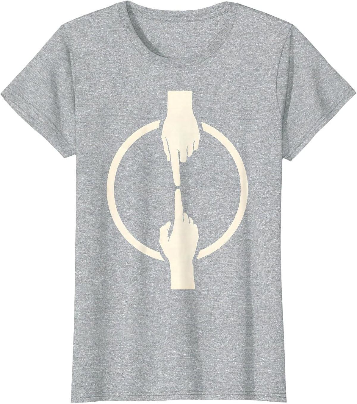 Divine Touch Sistine Chapel Inspired Graphic T-Shirt - Heather Grey