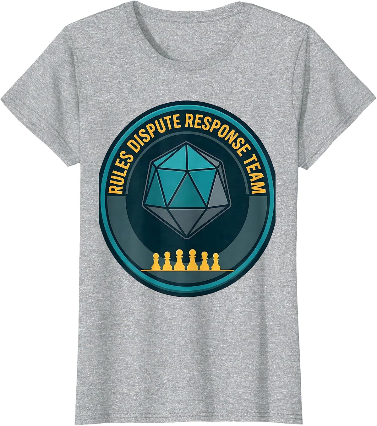 Women's Rules Dispute Response Team Funny Sarcastic Chaos T-Shirt - Heather Grey