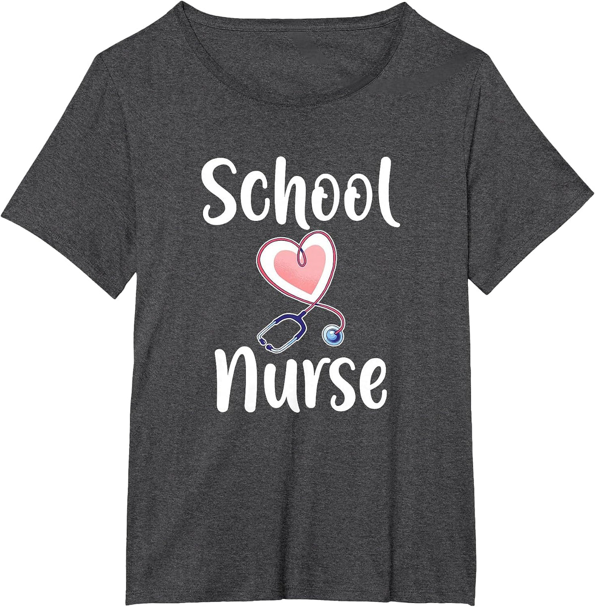 School Nurse T-Shirt - Dark Heather Grey