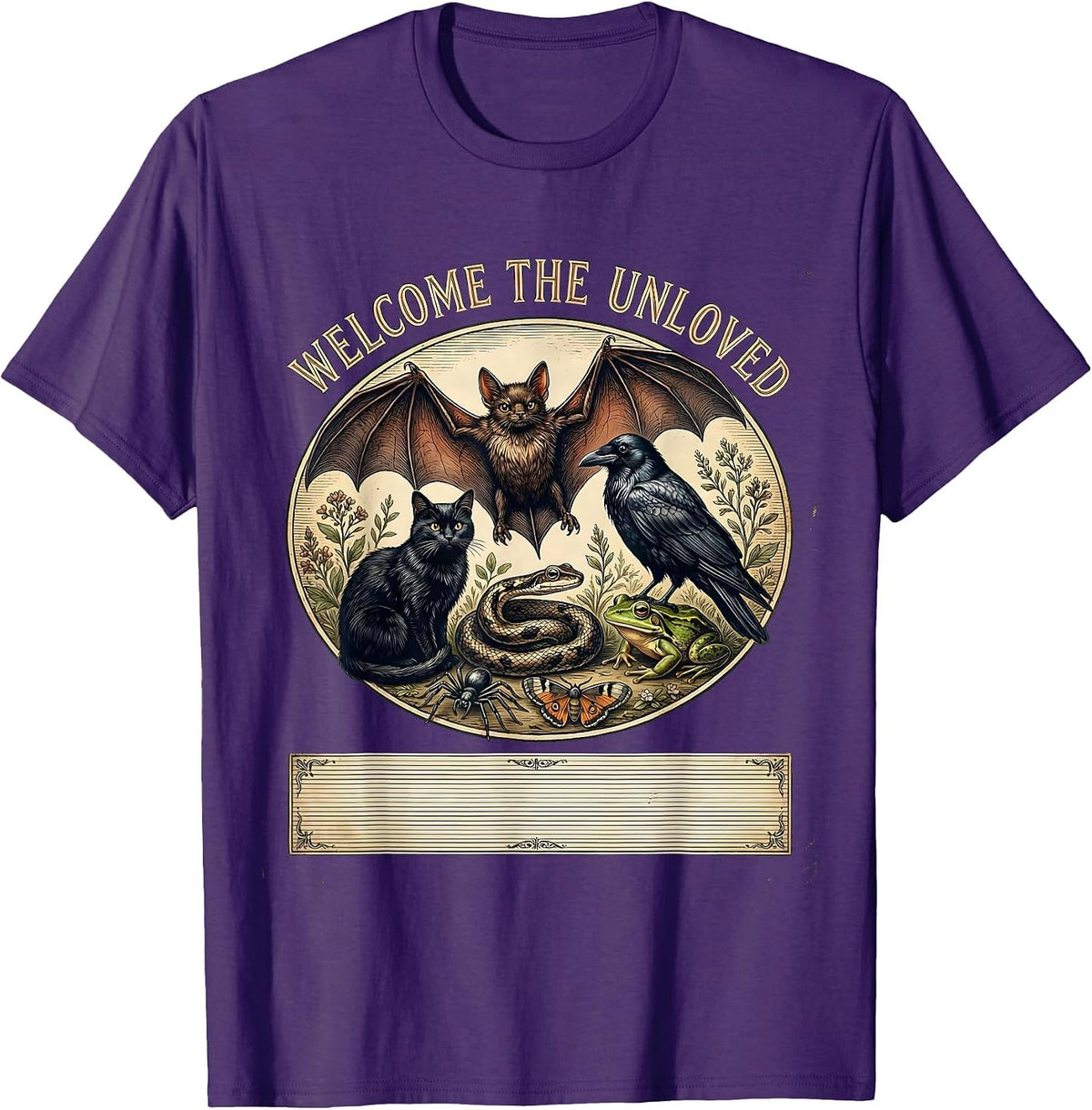 Welcome The Unloved Vintage Nature Lover Misunderstood T-Shirt - Purple
