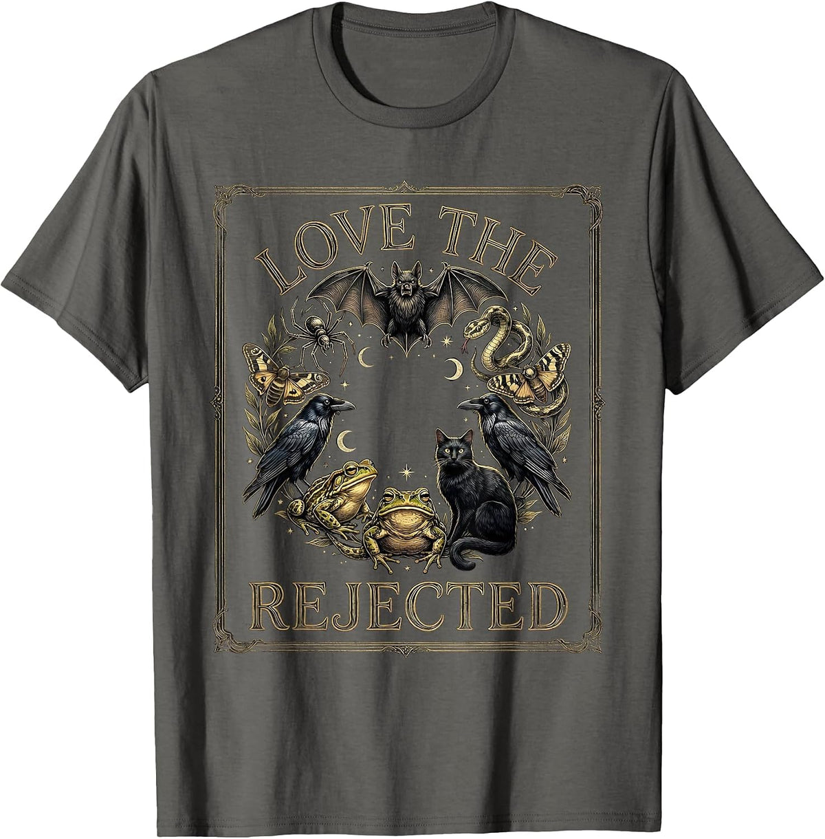 Men's Love The Rejected Mystic Celestial Creature Lover Gift T-Shirt - Asphalt Grey