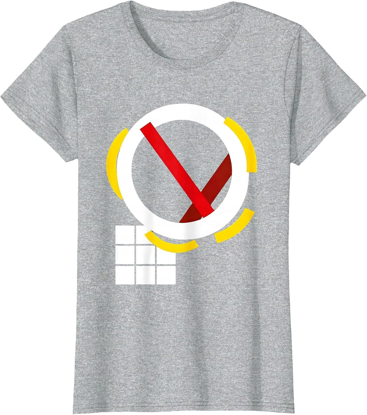 Communication Grid Bauhaus Modernist Special Ed Teacher T-Shirt - Heather Grey