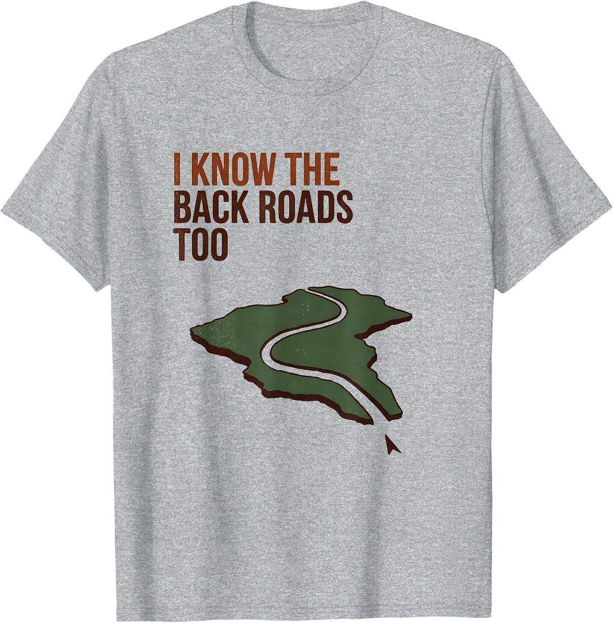 Men's I Know The Back Roads Too Vintage History Teacher Gift T-Shirt - Heather Grey