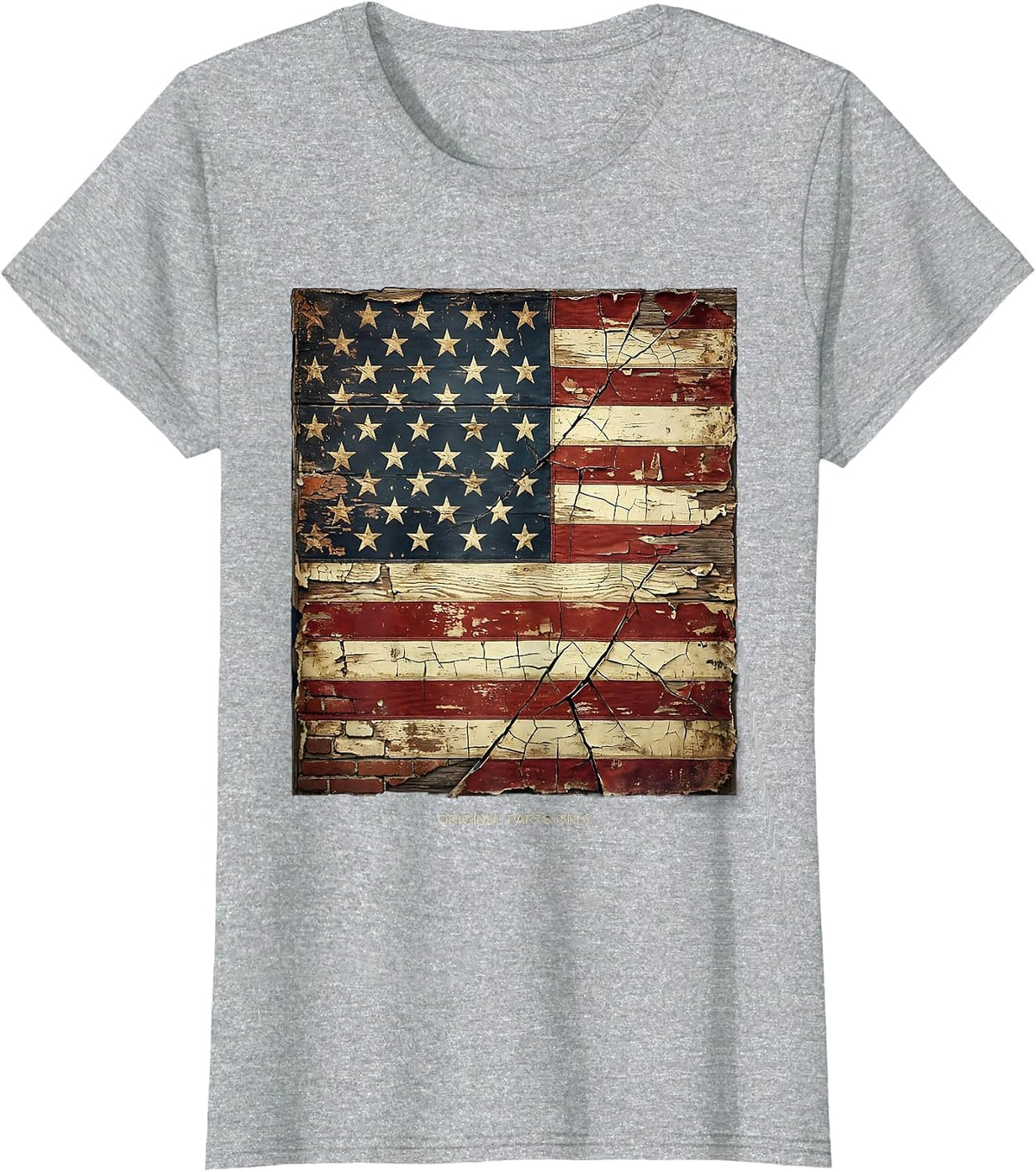 Built Different Original Parts Only Graphic Design T-Shirt - Heather Grey