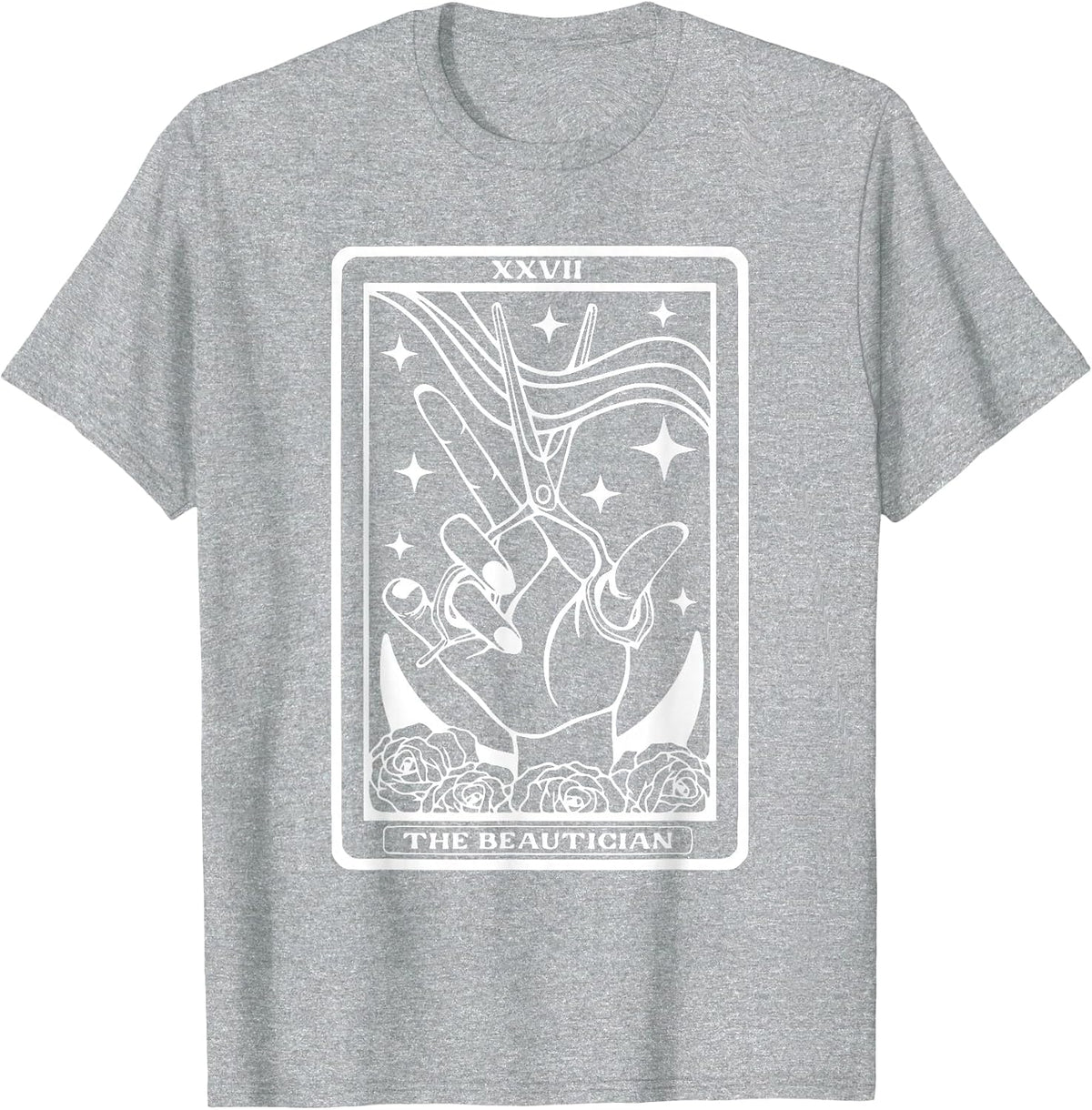 The Beautician Tarot Card Hair Stylist T-Shirt - Heather Grey