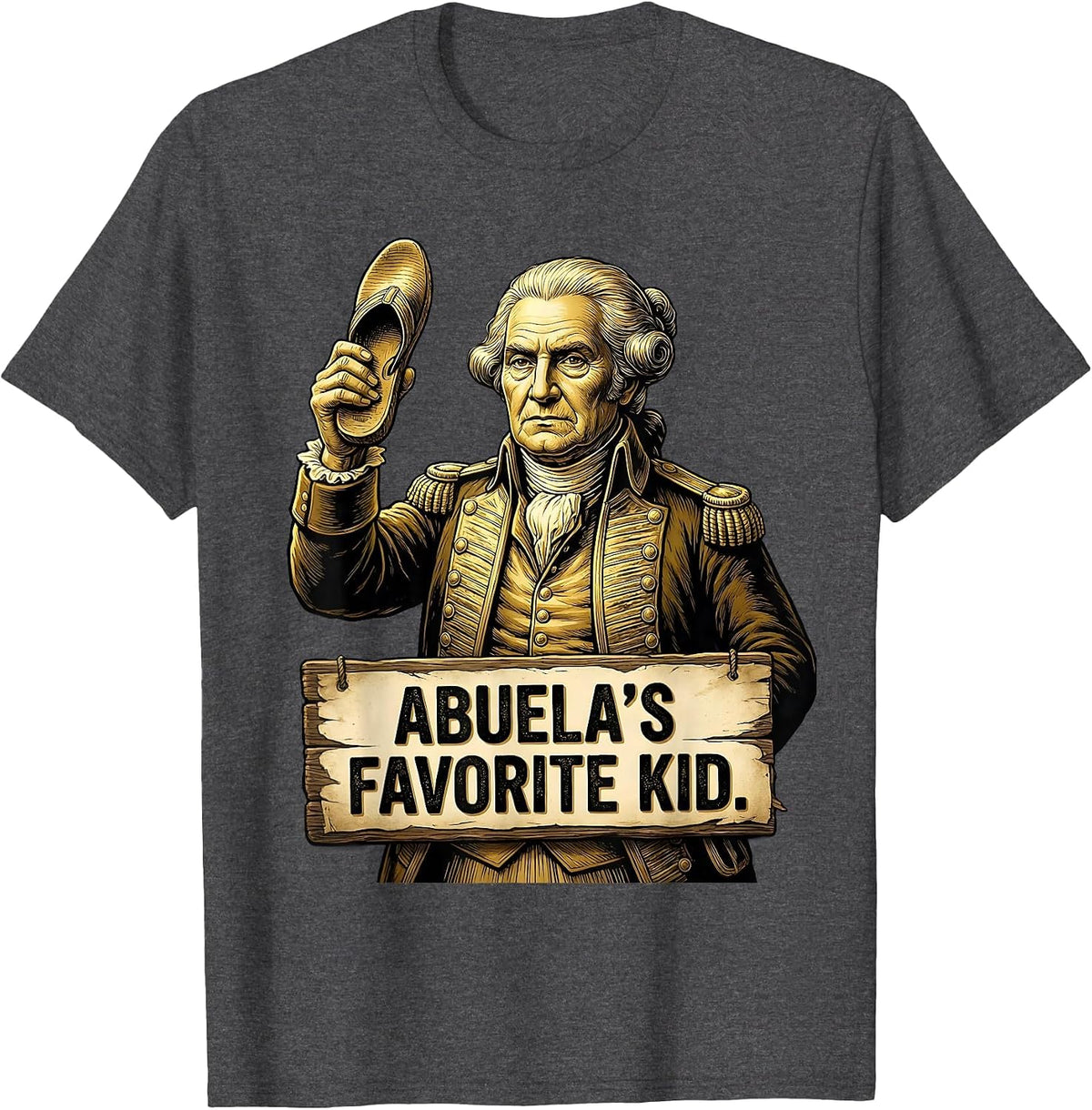 Abuela's Favorite Kid Mexican Heritage Design T-Shirt - Dark Heather Grey