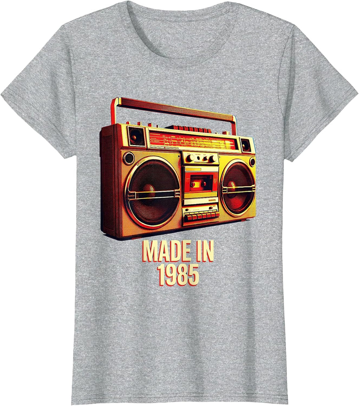 Made in 1985 Classic Birth Year Vintage Design T-Shirt - Heather Grey