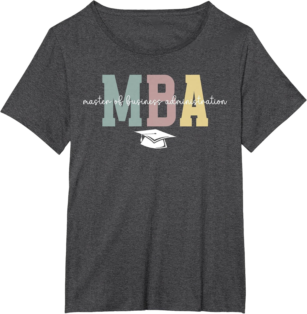 MBA Master of Business Administration Boho MBA Graduation T-Shirt - Dark Heather Grey