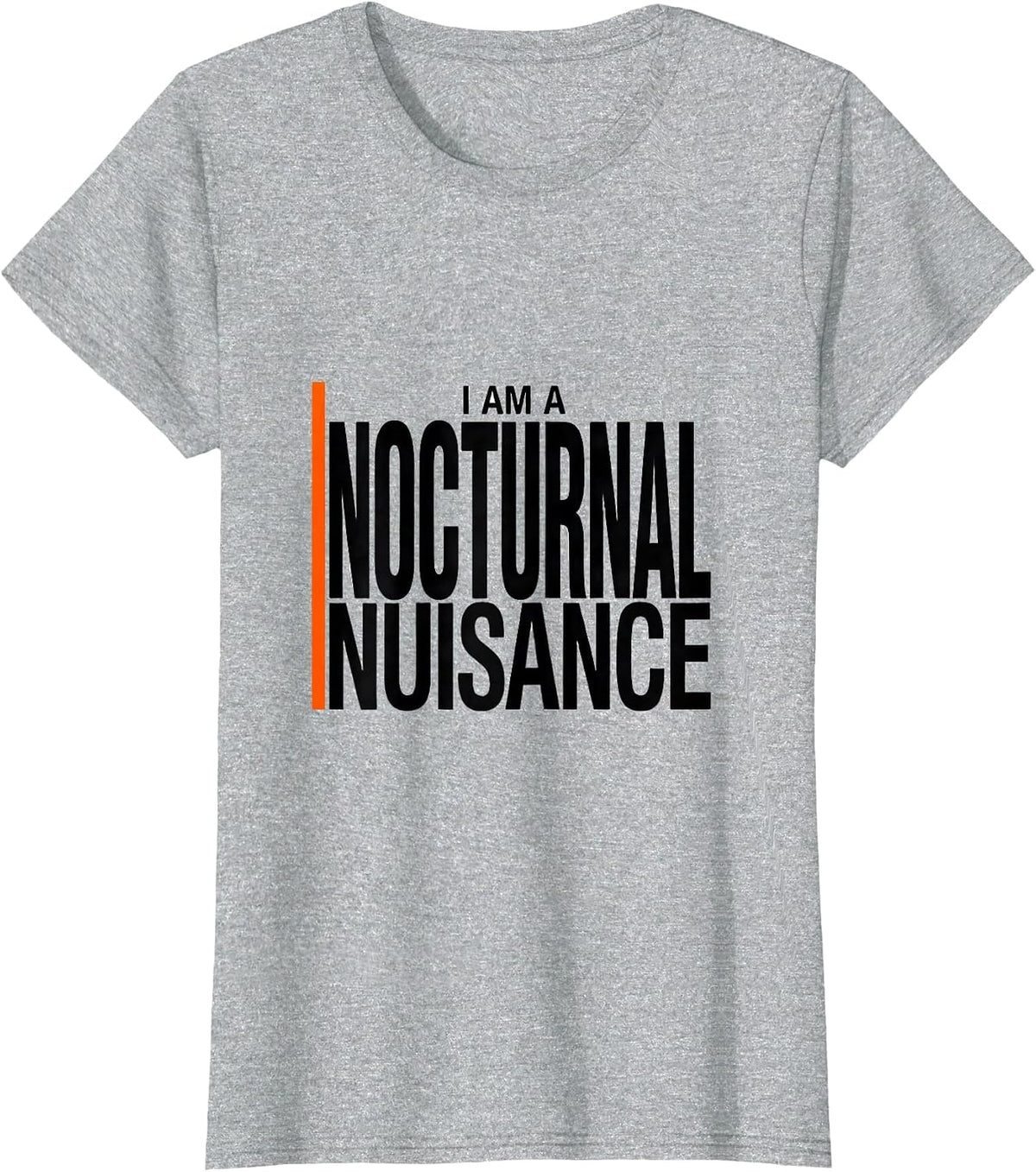 I Am A Nocturnal Nuisance Funny Opossum Meme Animal Lover T-Shirt - Heather Grey