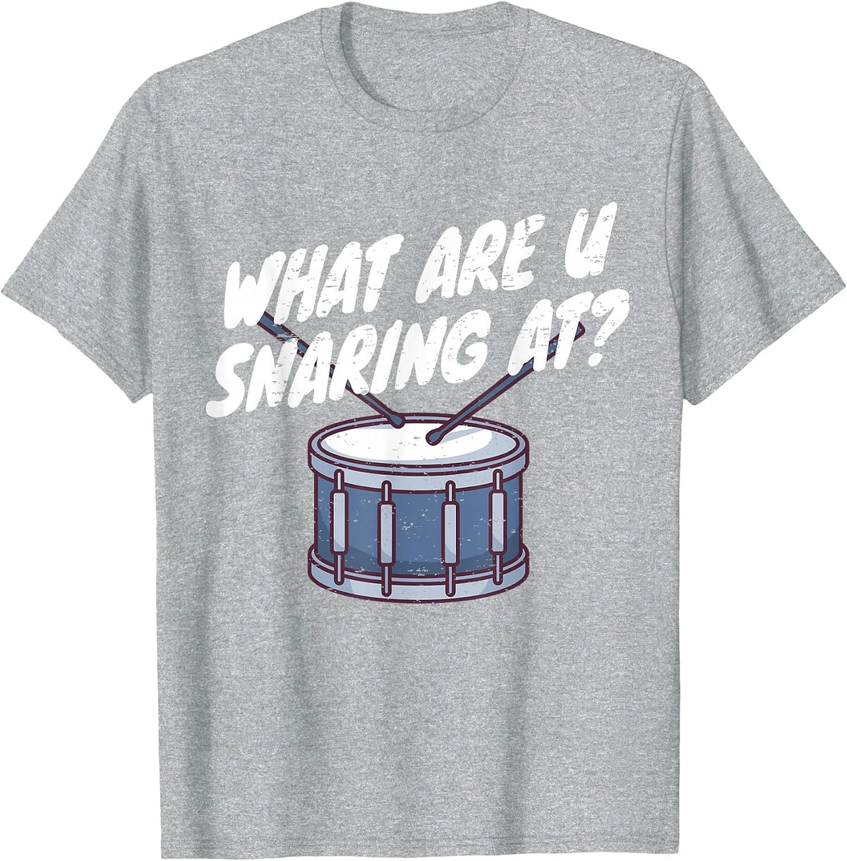 Drummer Drum Kit T-Shirt - Heather Grey