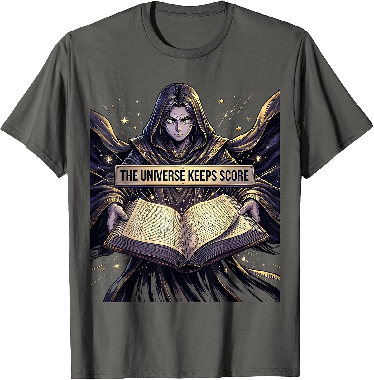 Men's Have The Day You Deserve Karma Design T-Shirt - Asphalt Grey