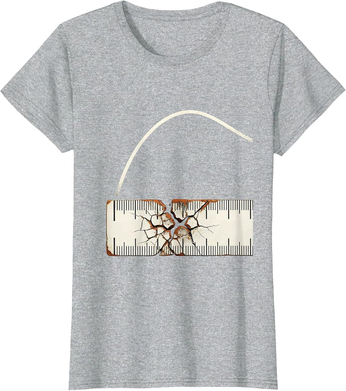 Women's Trend Line Distressed Data Analyst Data Scientist Gift T-Shirt - Heather Grey