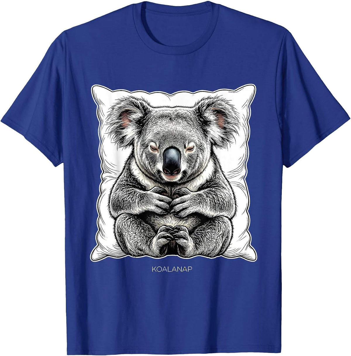 Koalanap Official Sleepshirt Cute Sleeping Koala Animal T-Shirt - Royal Blue