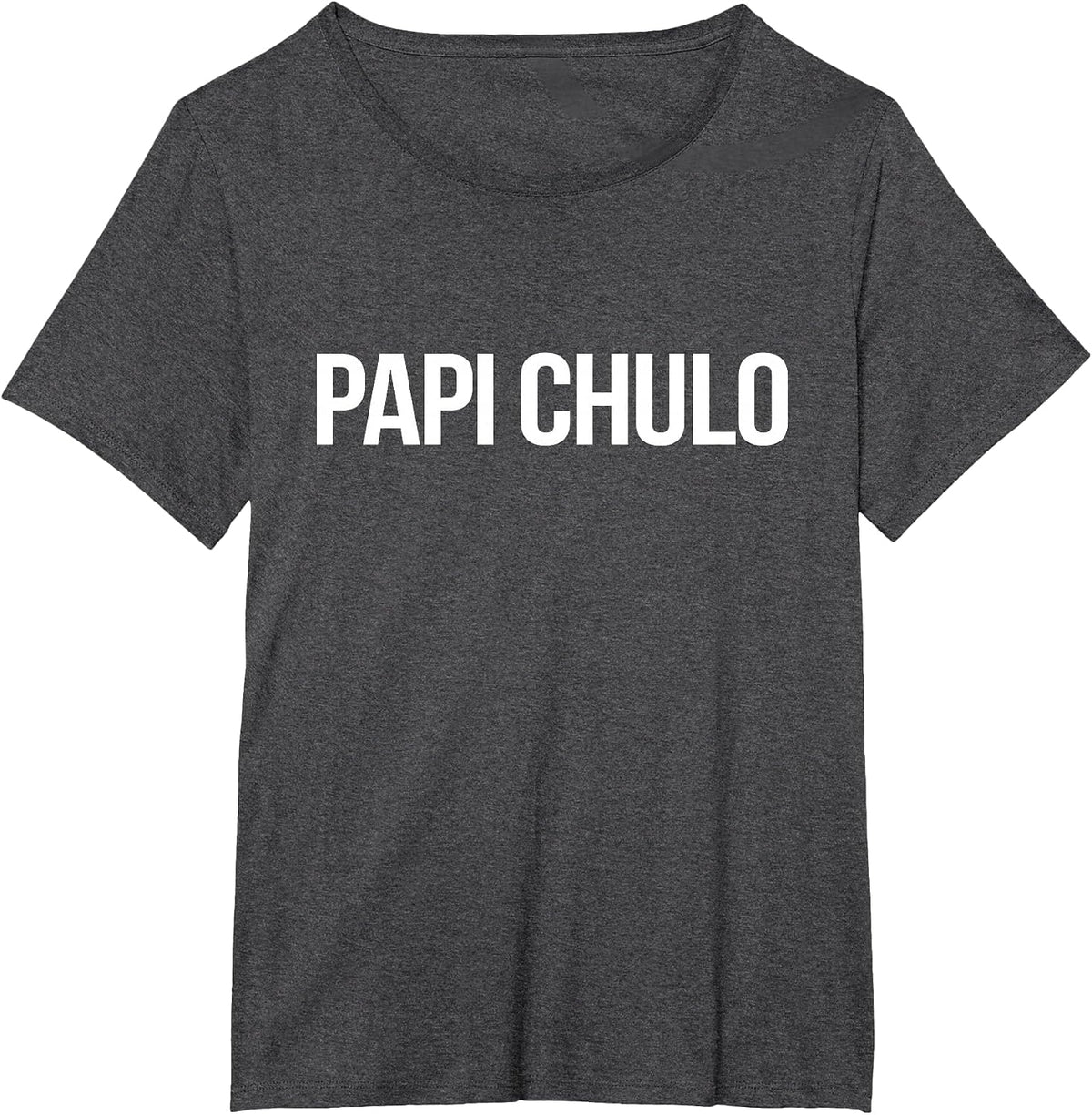 Papi Chulo T Shirt Spanish for Handsome Dad Latino Apparel T-Shirt - Dark Heather Grey