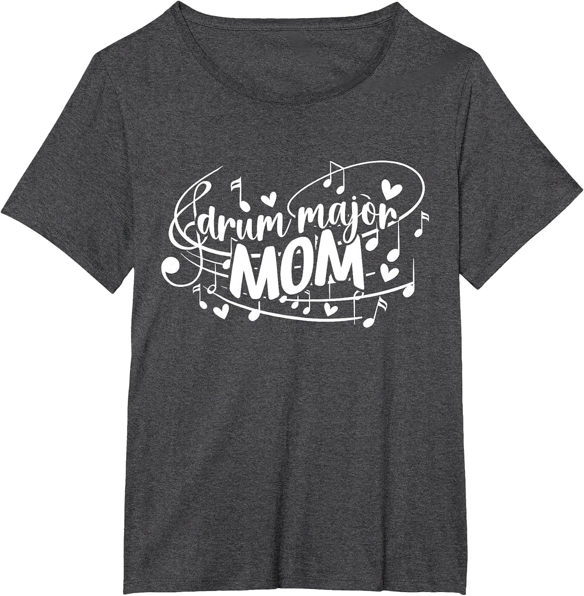 Drum Major Mom Groovy Mom of A Drum Major Mother T-Shirt - Dark Heather Grey