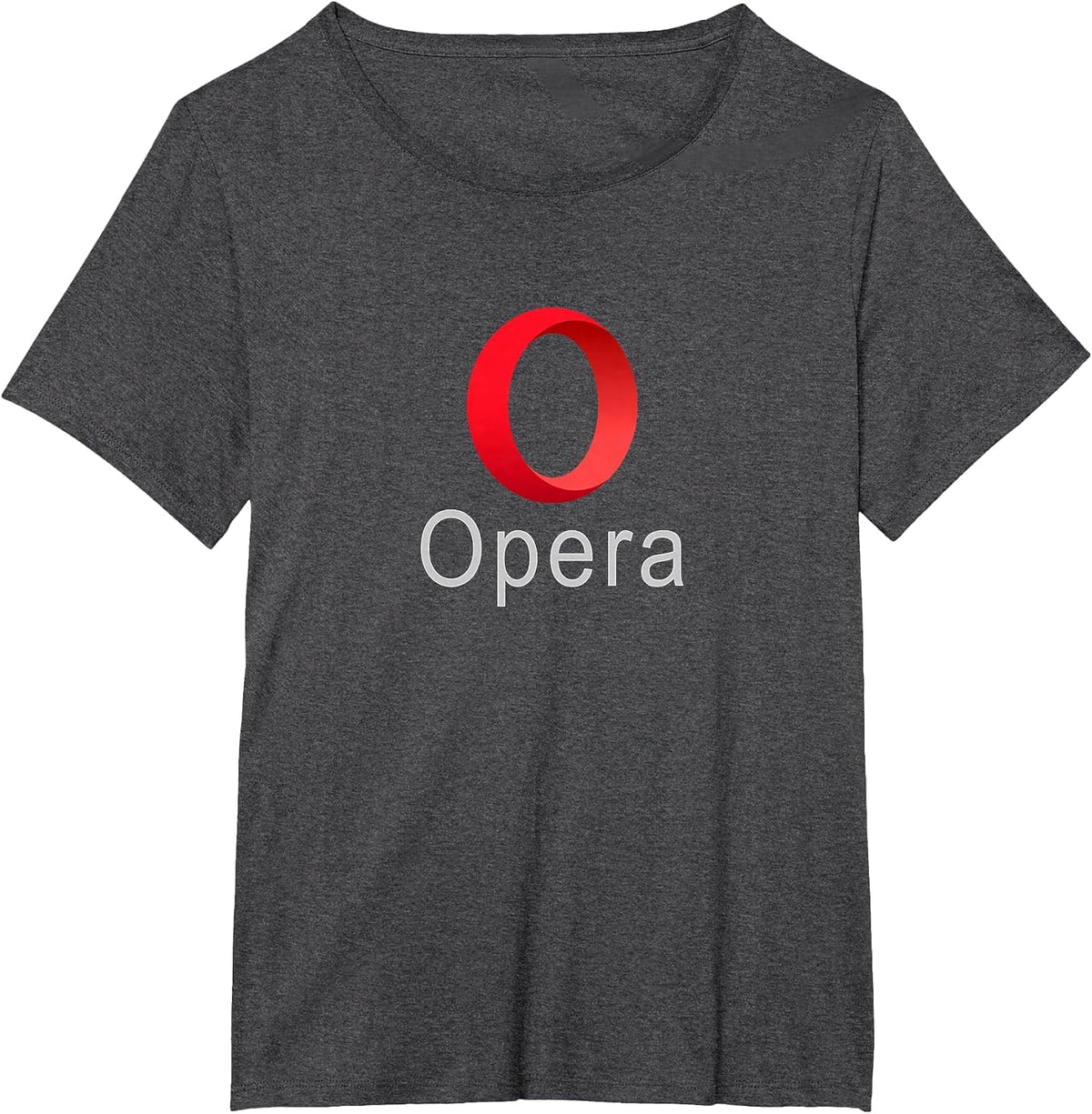 Opera Browser Logo Fast Security Web Tee T-Shirt T-Shirt - Dark Heather Grey