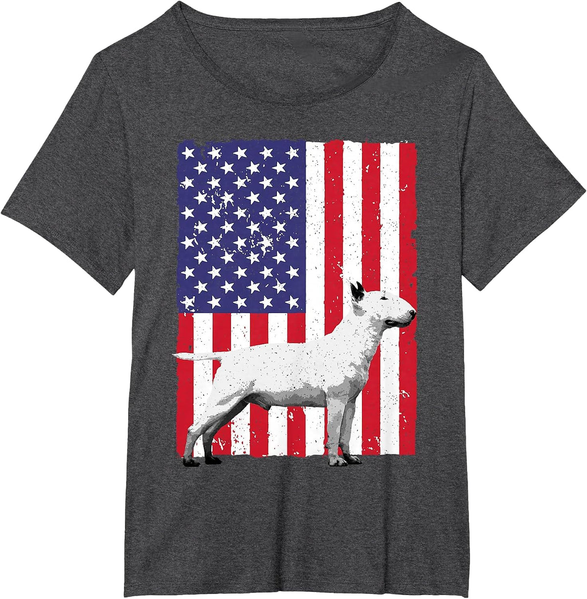 Cool Bull Terrier Art for Men Women English Bull Terrier T-Shirt - Dark Heather Grey