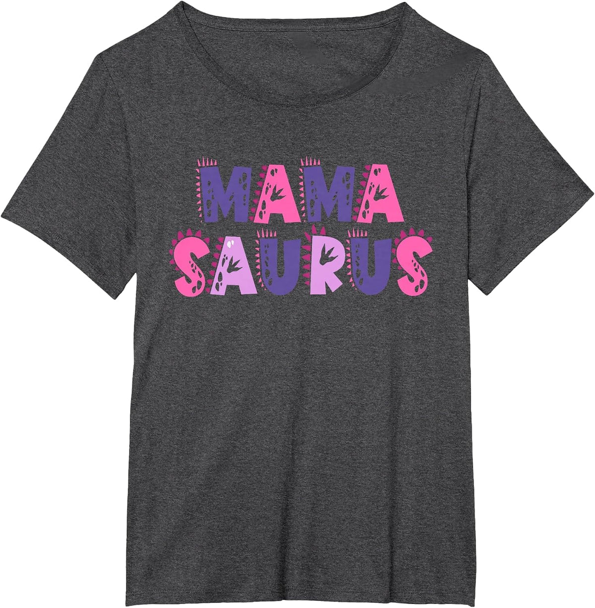 Mama Saurus Matching Family Birthday Dinosaur Men Women Kid T-Shirt - Dark Heather Grey
