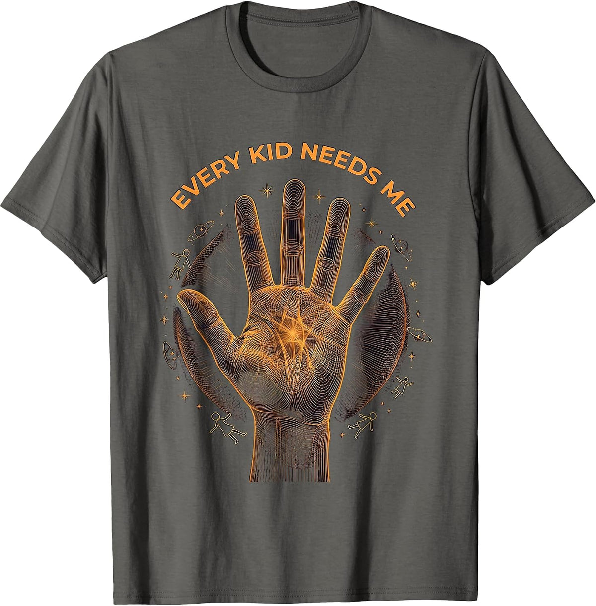 Men's Every Kid Needs Me Paraprofessional Design T-Shirt - Asphalt Grey