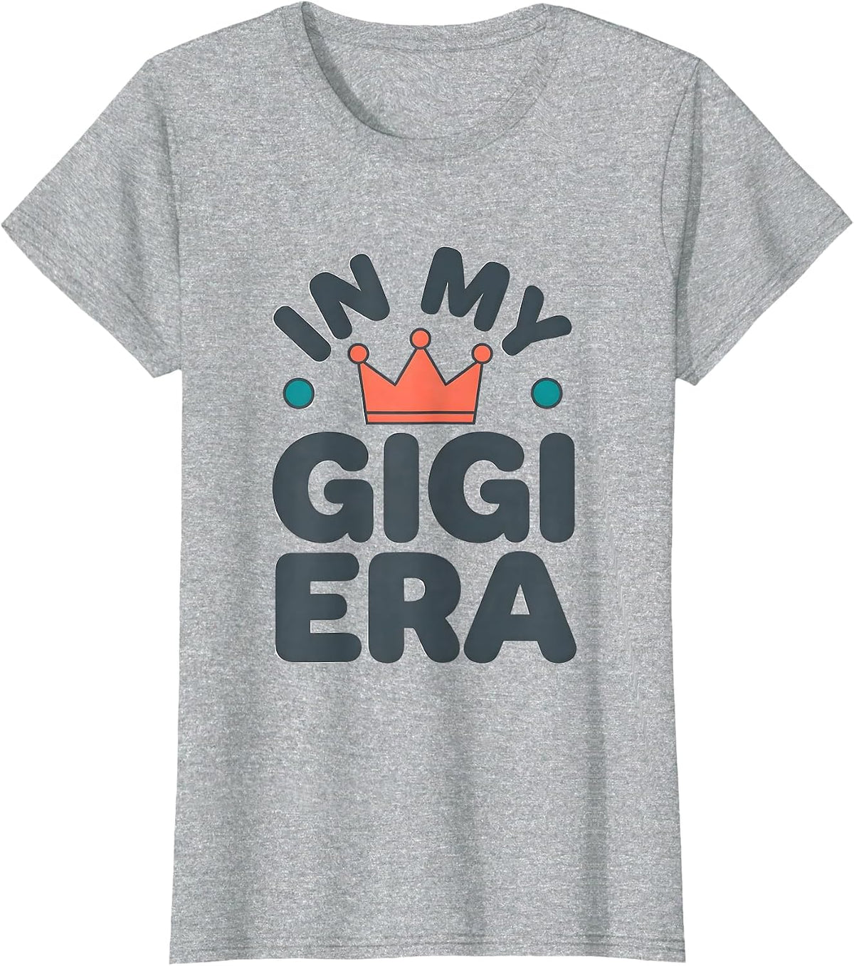 In My Gigi Era Groovy Retro Mothers Day Gigi Grandma T-Shirt - Heather Grey