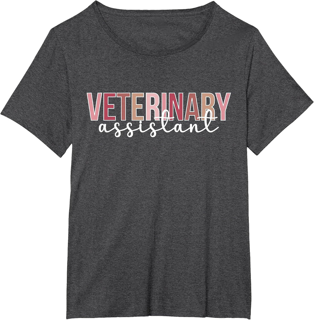 Veterinary Assistant Cute Vet Assistant T-Shirt - Dark Heather Grey