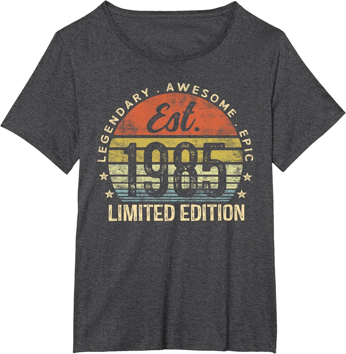 Est 1985 Limited Edition 41st Birthday Vintage 41 Year Old T-Shirt - Dark Heather Grey