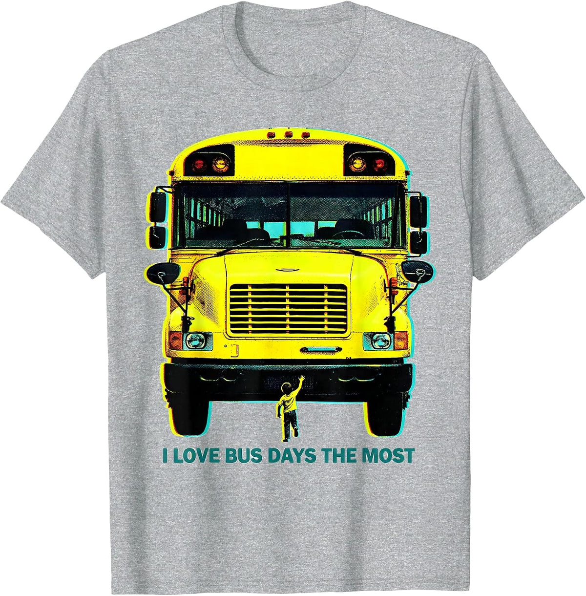 Men's I Love Bus Days The Most Funny School Bus Driver Gift T-Shirt - Heather Grey