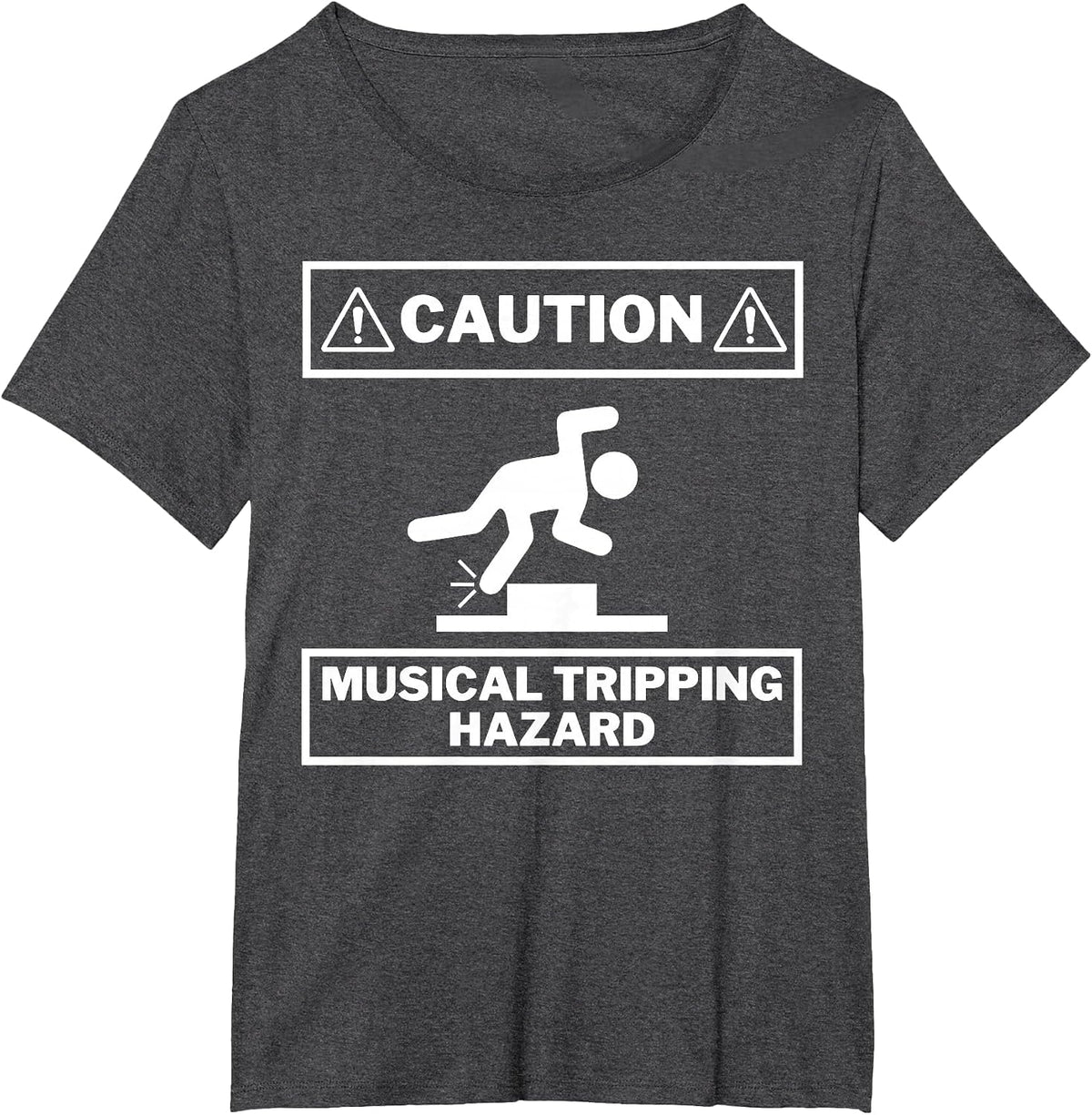 Musical Tripping Hazard T-Shirt - Dark Heather Grey
