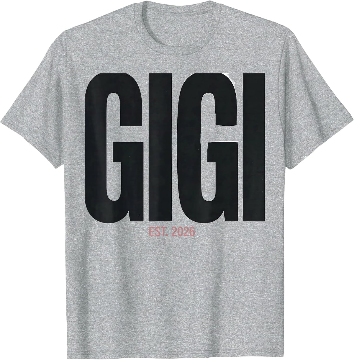 Men's Gigi Est 2026 First Time Grandma Gift Grandparent T-Shirt - Heather Grey