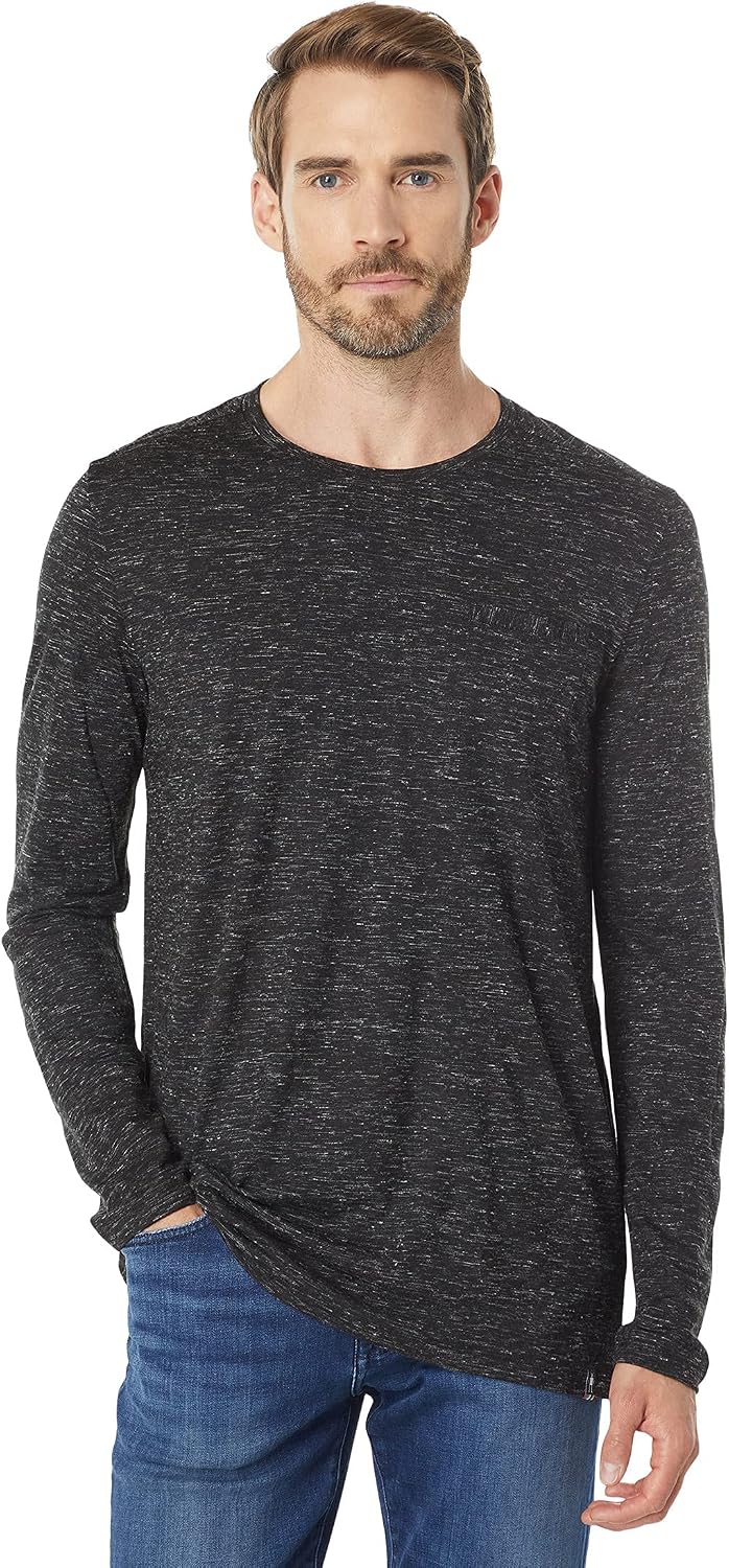 Smartwool Men's Merino Hemp Blend Long Sleeve Crew - Black Heather