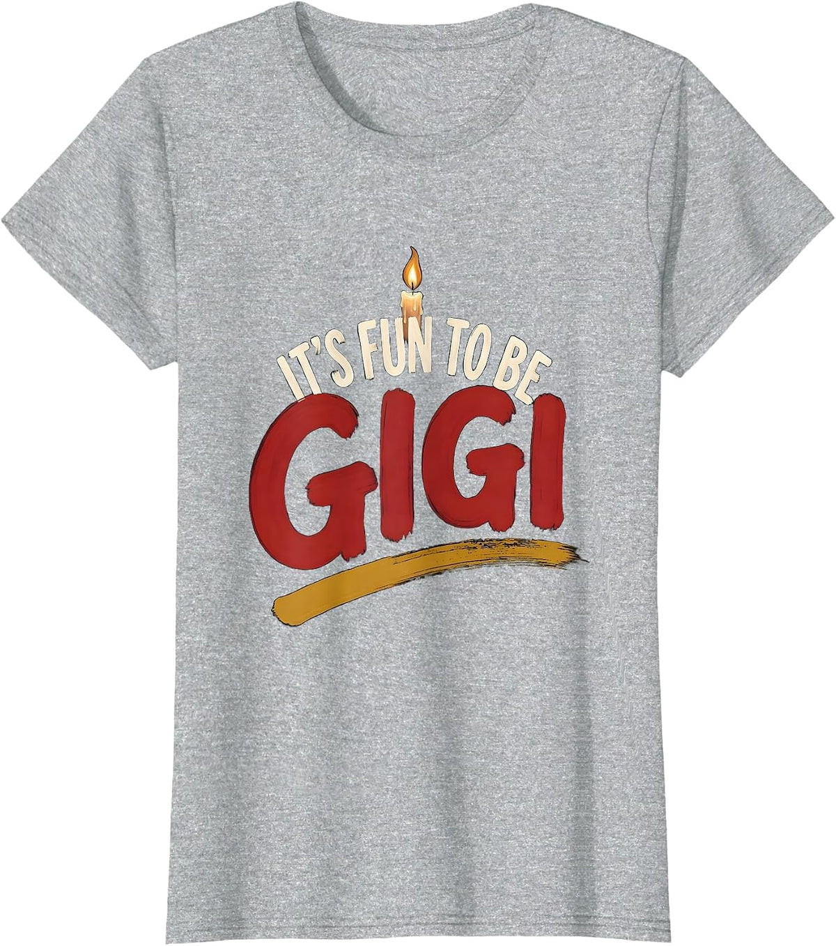It's Fun To Be Gigi Playful First Birthday Family Matching T-Shirt - Heather Grey