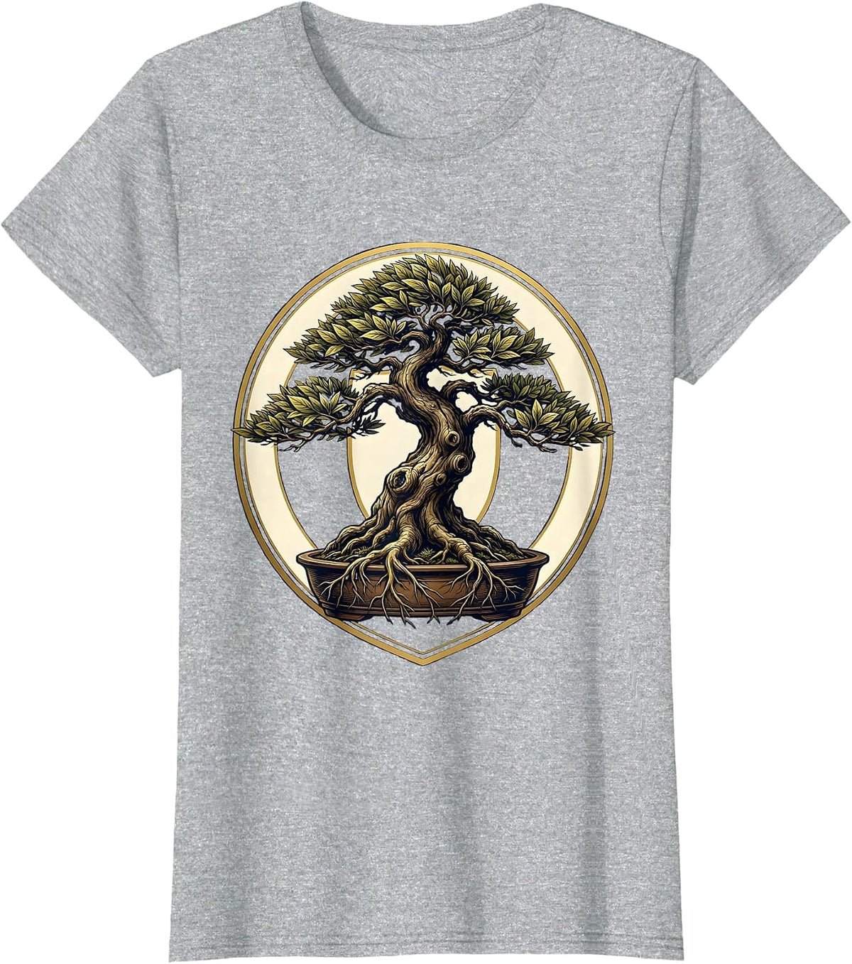 Bonsai Pruning Scars Progress Over Perfection Art T-Shirt - Heather Grey