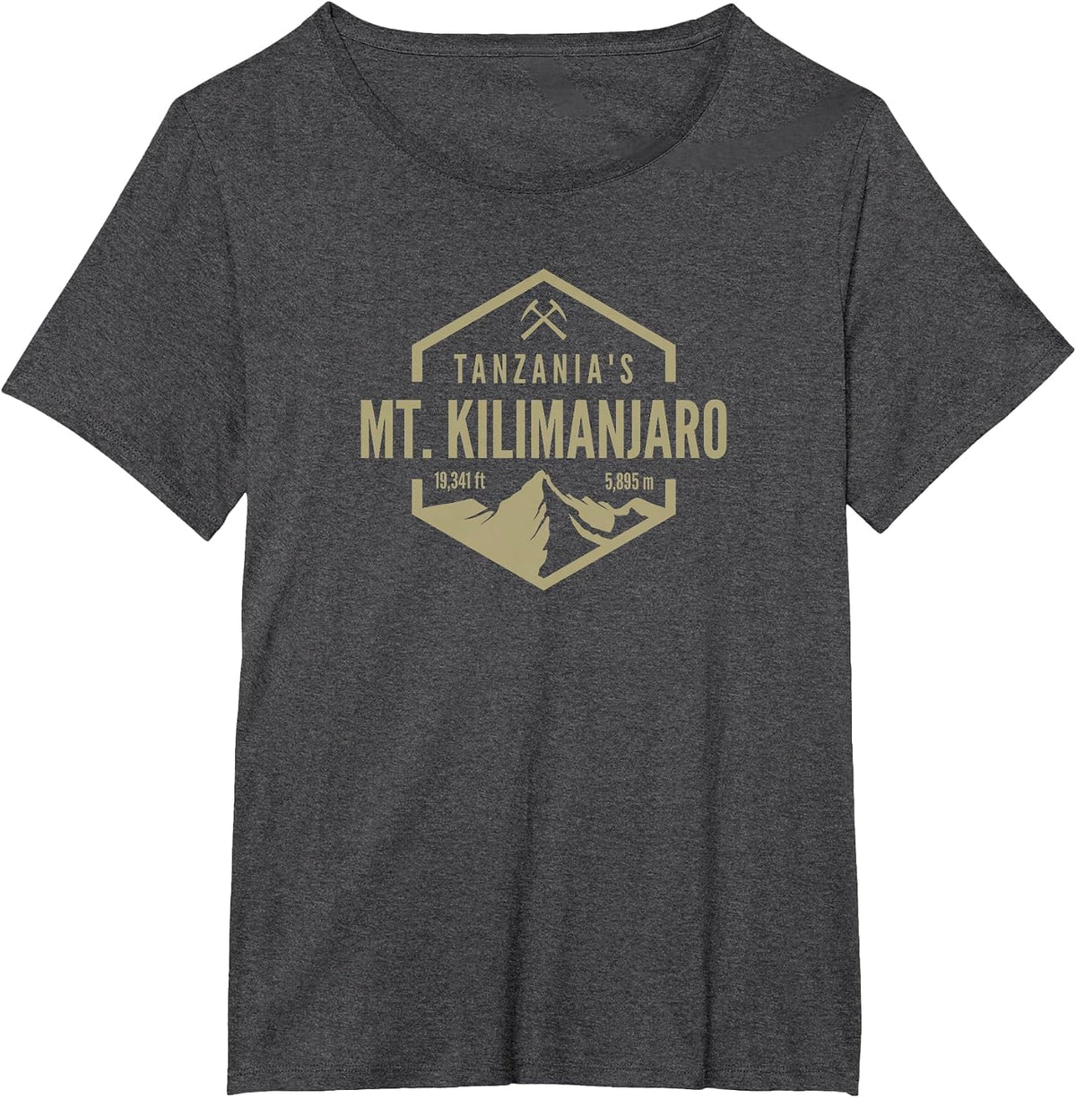 Tanzania Mt. Kilimanjaro T-Shirt - Dark Heather Grey