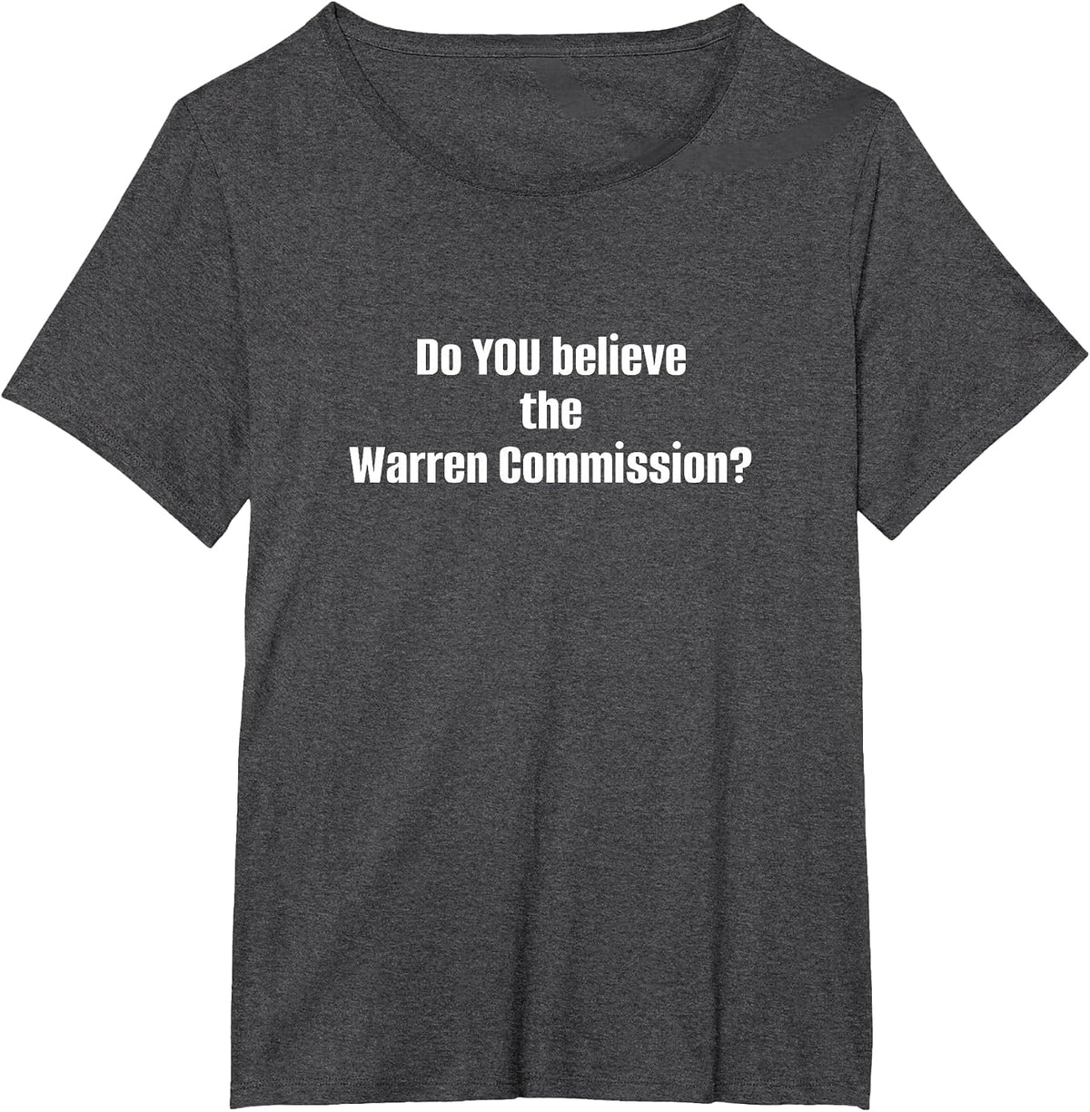 Warren Commission Inquiry JFK History Buff Conspiracy Theory T-Shirt - Dark Heather Grey