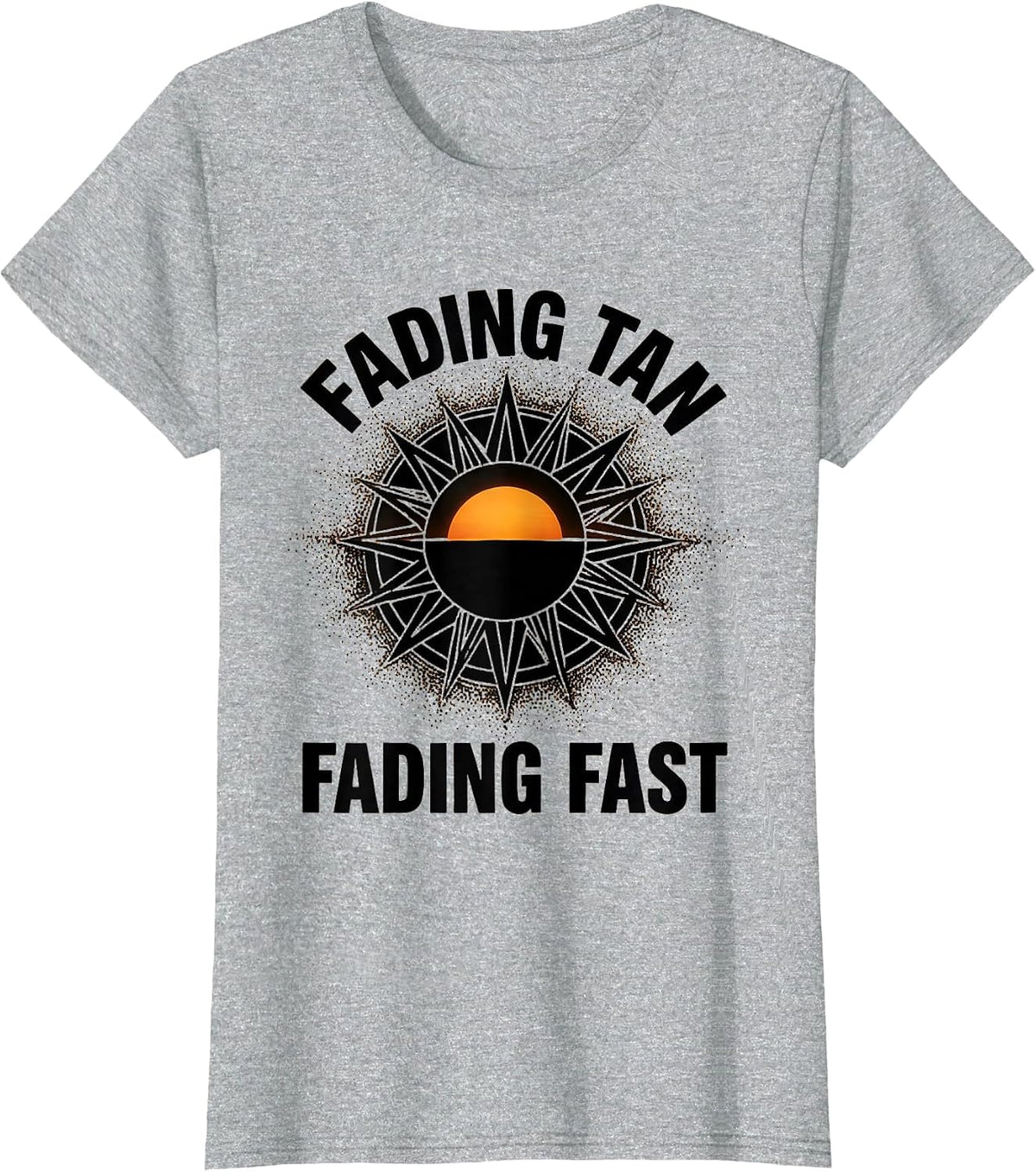 Fading Tan Fading Fast Late Summer Design T-Shirt - Heather Grey