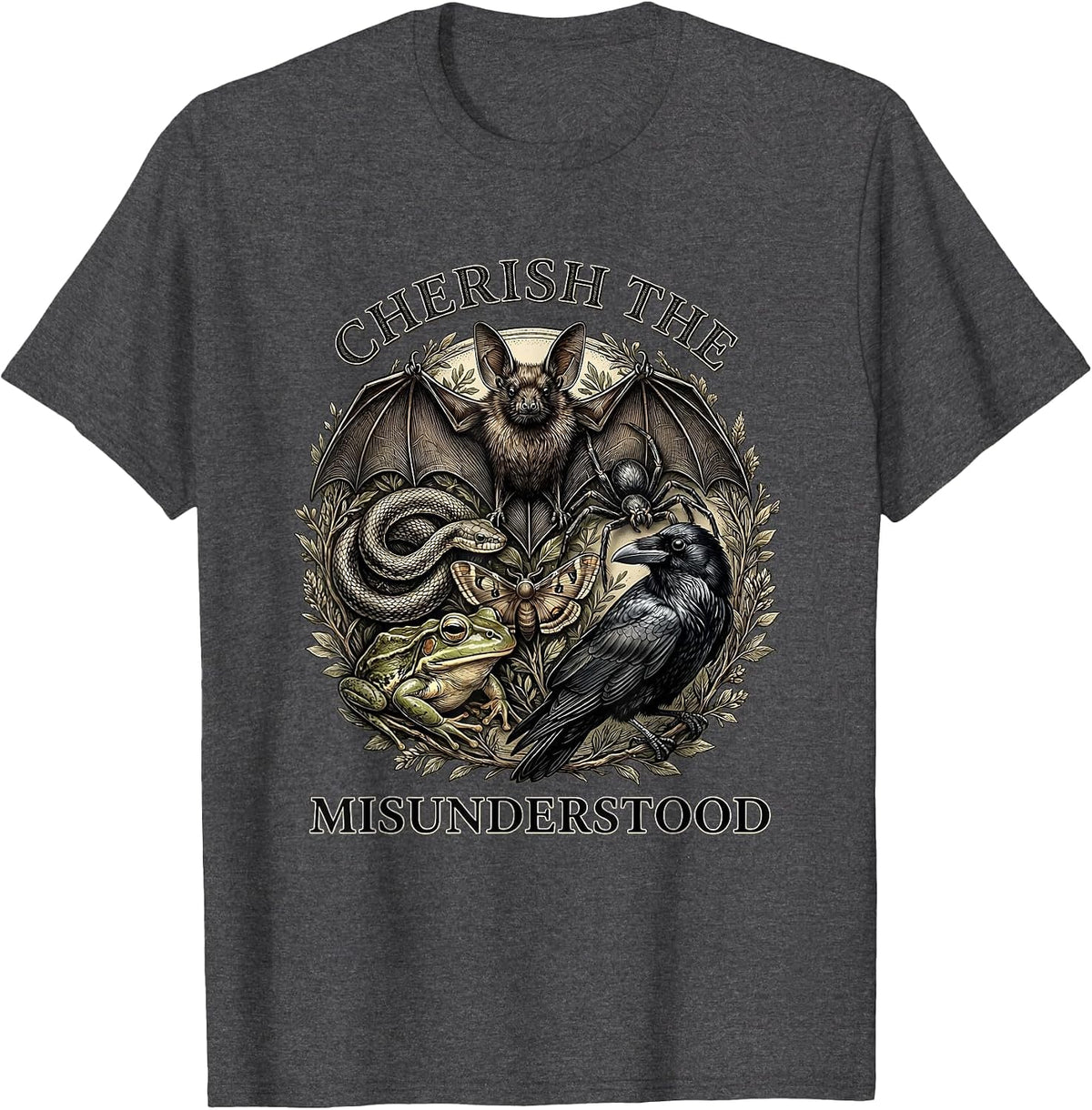 Cherish The Misunderstood Nature Lover Wildlife Appreciation T-Shirt - Dark Heather Grey