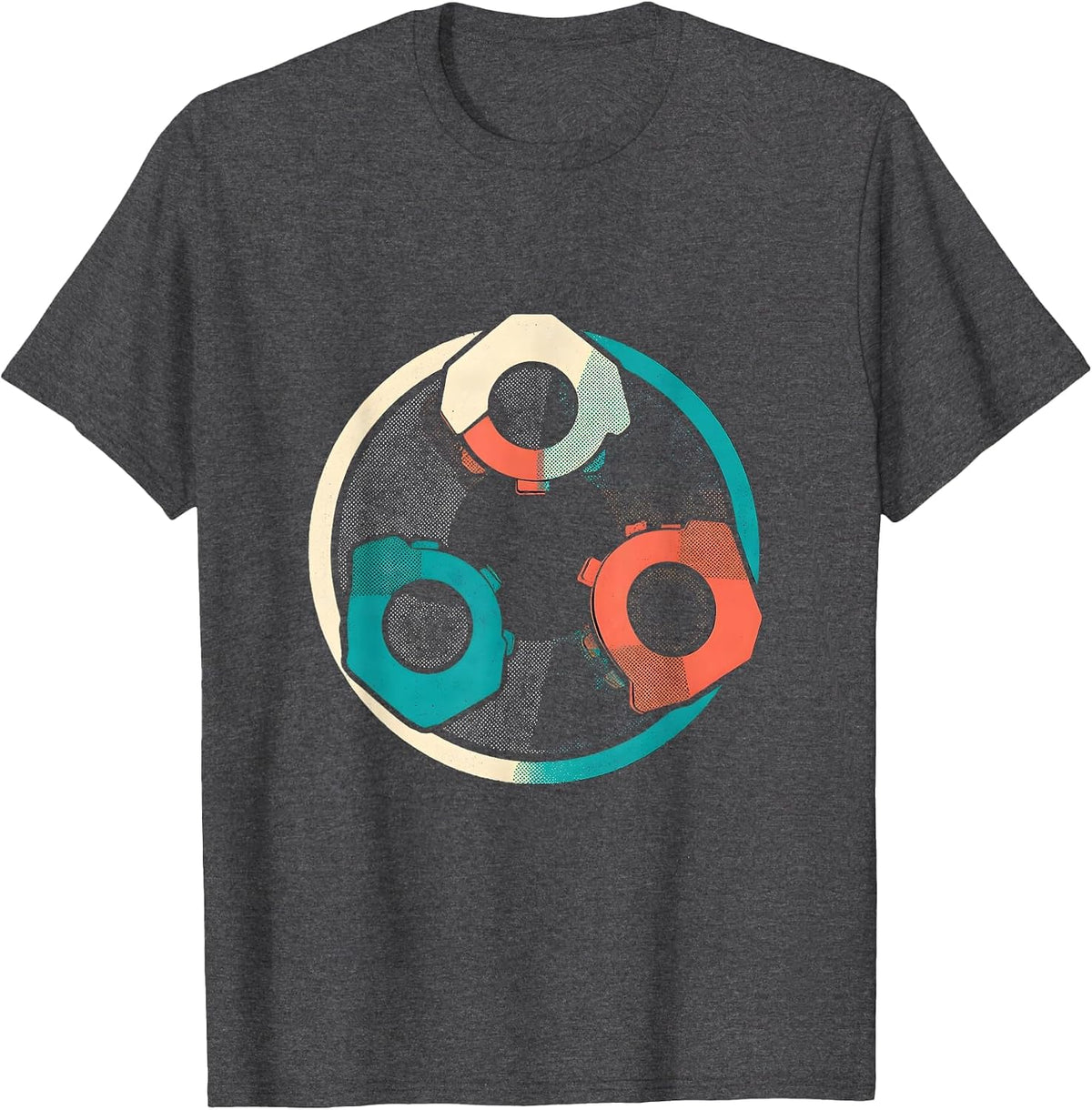 Rehab Team Badge PT OT SLP Workplace Pride T-Shirt - Dark Heather Grey