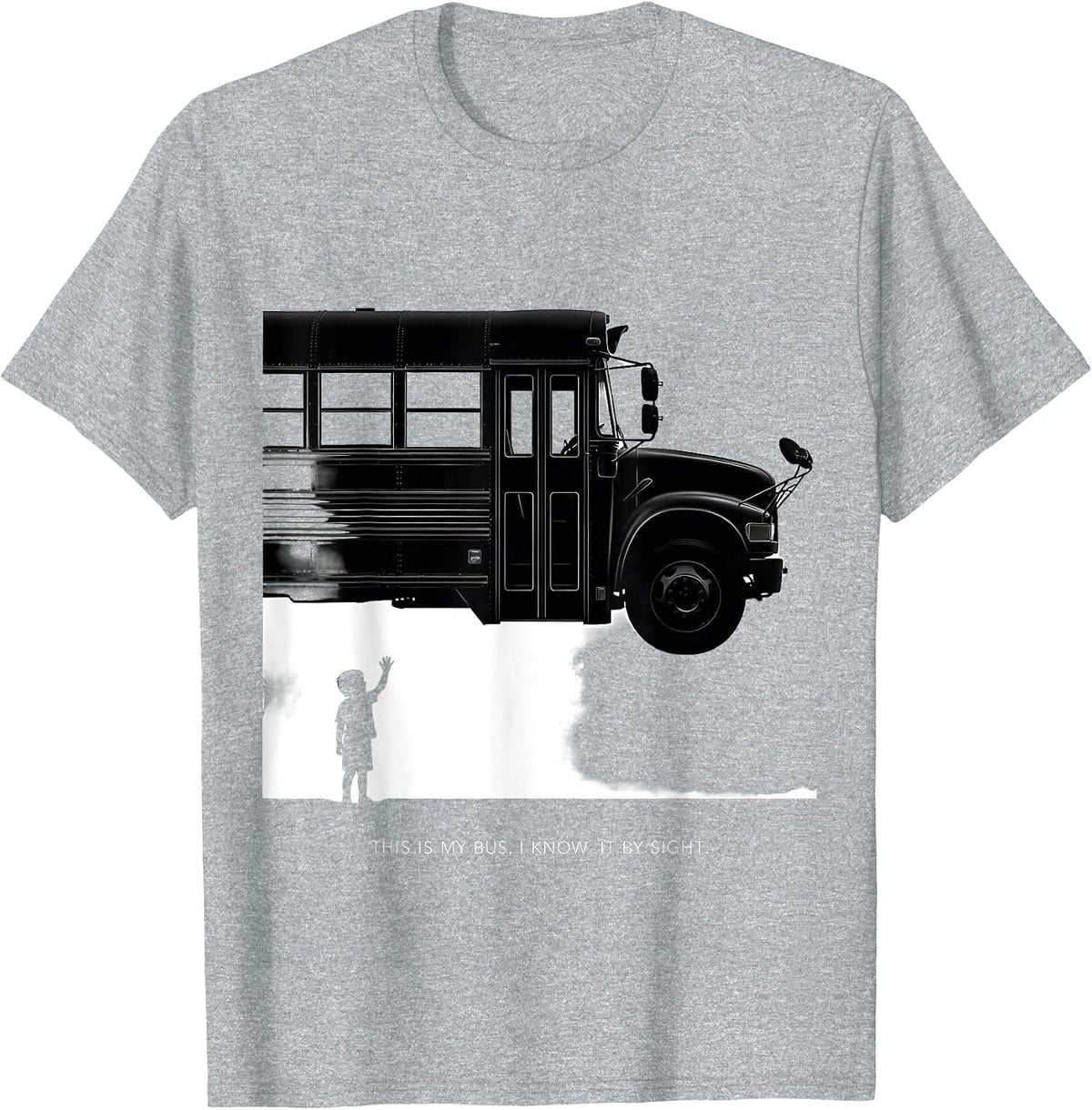Men's This Is My Bus I Know It By Sight Funny School Bus Driver T-Shirt - Heather Grey