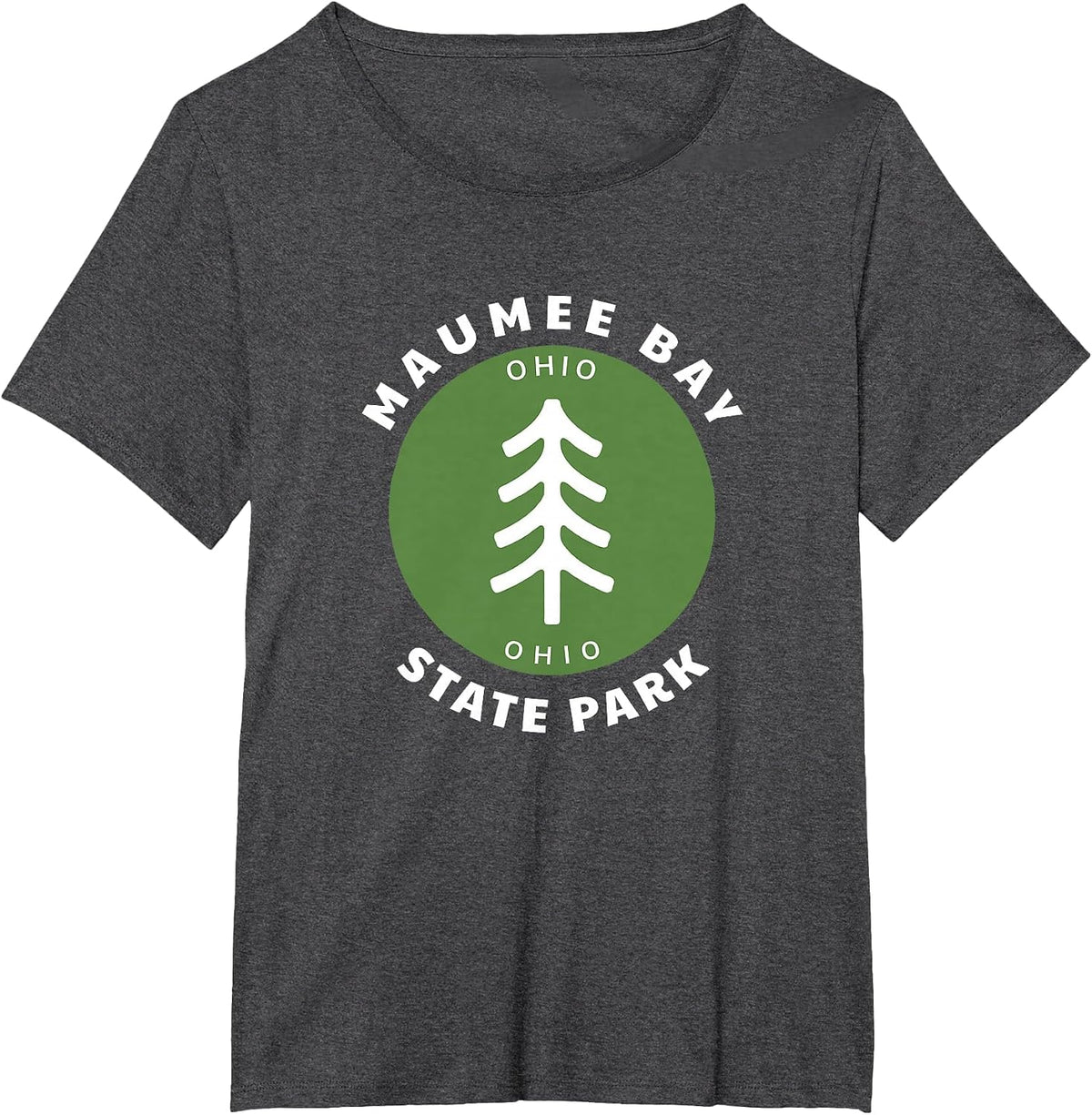 Maumee Bay State Park Ohio OH Tree Outdoor Forest T-Shirt - Dark Heather Grey