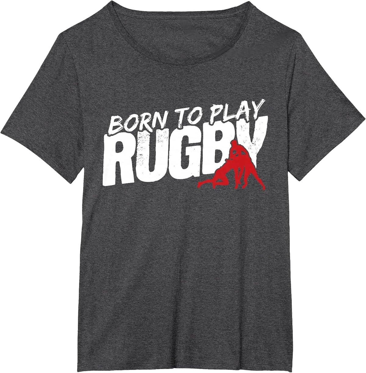 Born to Play Rugby T-Shirt - Dark Heather Grey