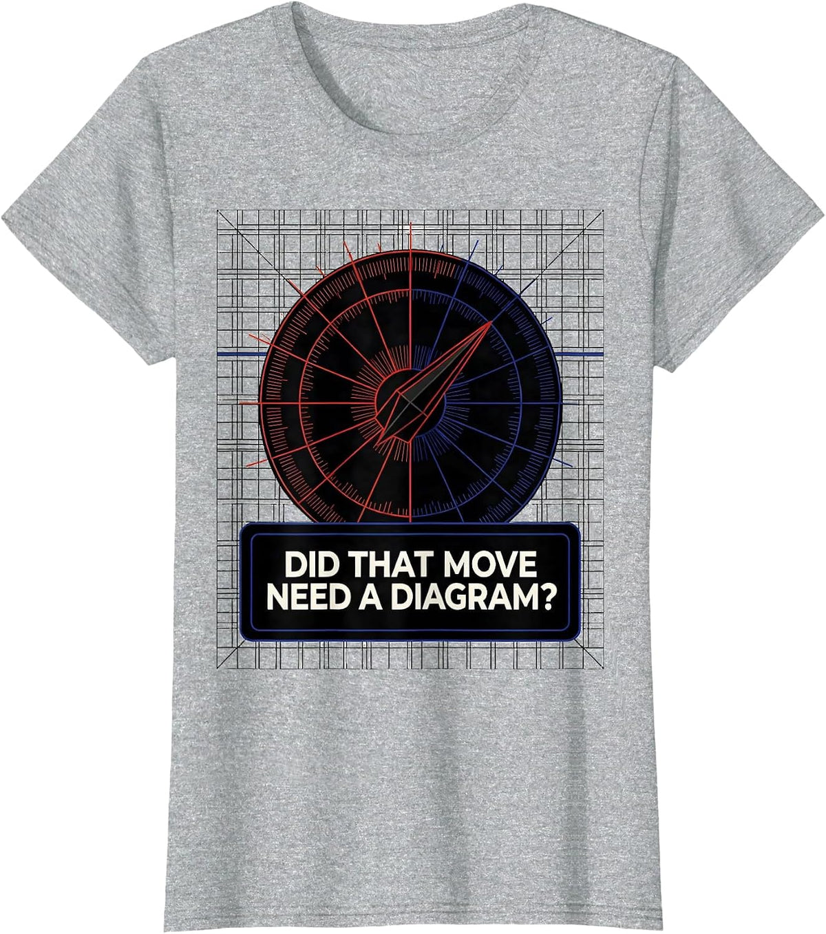 Women's Did That Move Need A Diagram? Funny Board Game Night Host T-Shirt - Heather Grey