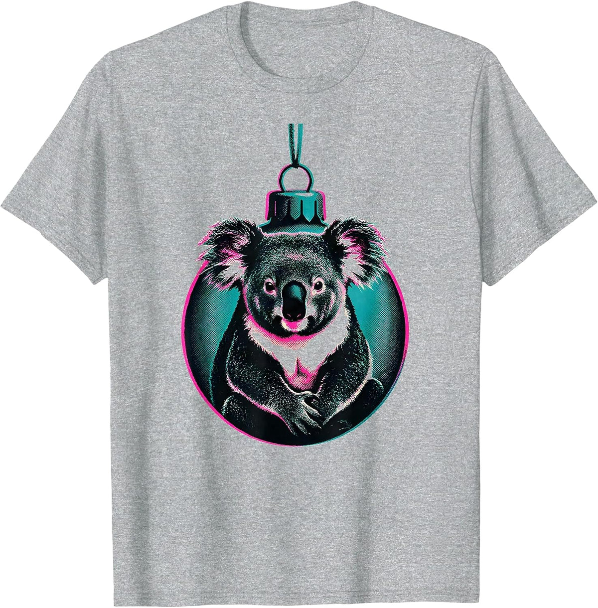 Men's Koala Ornament Cute Holiday Novelty Gift T-Shirt - Heather Grey