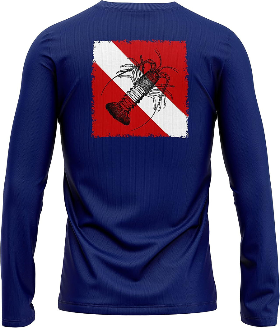 Made in USA Fishing Shirts for Men Long Sleeve Lightweight Dri Fit UPF 40+ Sun Protection Quick Dry Running Hiking Tshirts -