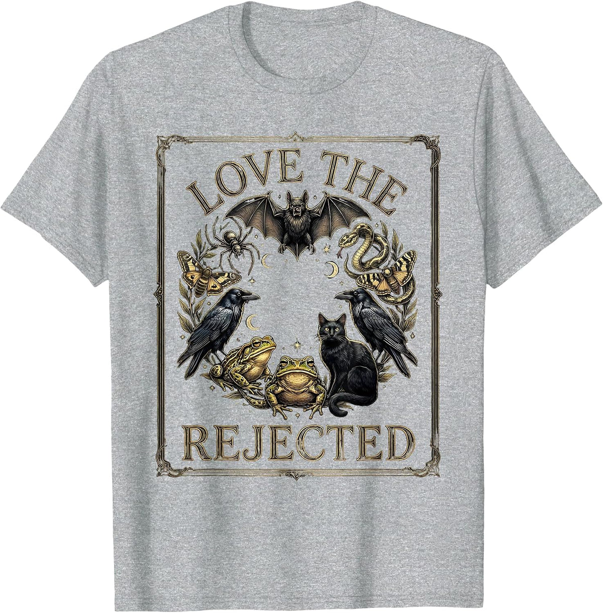 Men's Love The Rejected Mystic Celestial Creature Lover Gift T-Shirt - Heather Grey