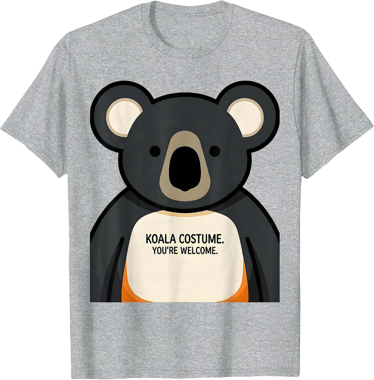 Men's Koala Costume You're Welcome Funny Halloween Pun T-Shirt - Heather Grey