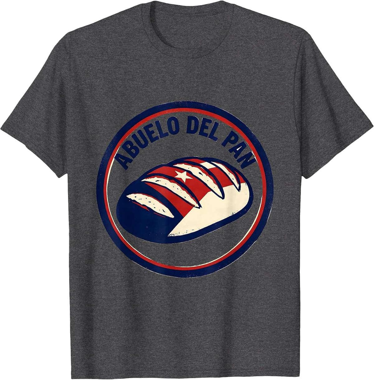 Abuelo Del Pan Cuban Heritage Family Humor T-Shirt - Dark Heather Grey
