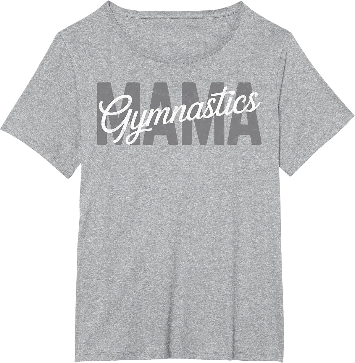 Vintage Gymnastics Mom Mama Rhythmic Gymnast Mother Tee T-Shirt - Heather Grey
